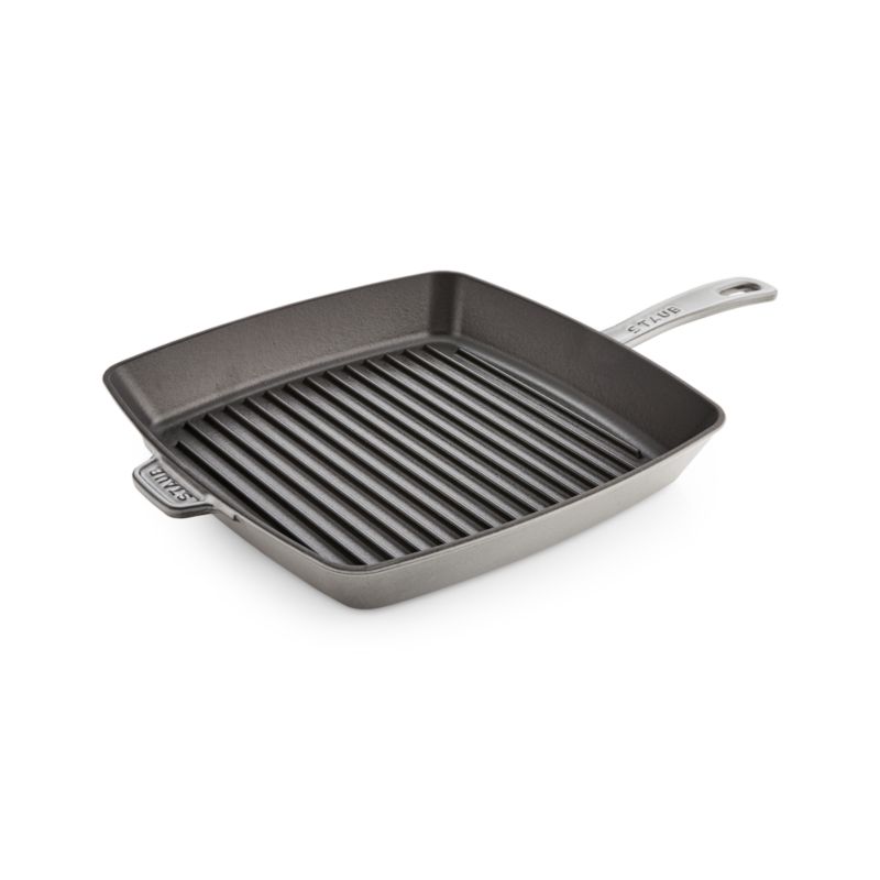 Staub ® 12" Graphite Grey Enameled Cast Iron Square Grill Pan - image 4 of 4