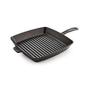 Crate&Barrel Staub 12 Square Grill Pan Cherry