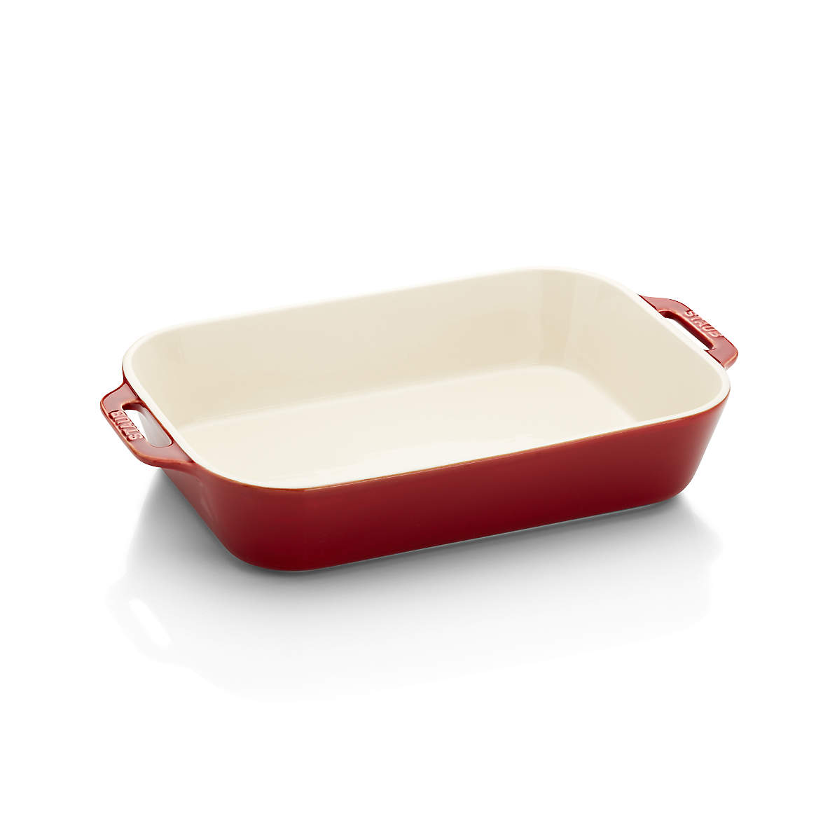 Enameled Cast Iron 13 x 9 Rectangular Baking Dish - Red