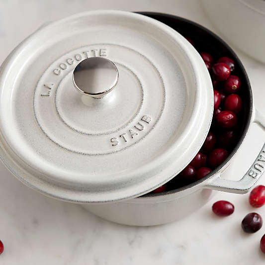 Staub ® 2.75-Qt. White Truffle Round Cocotte