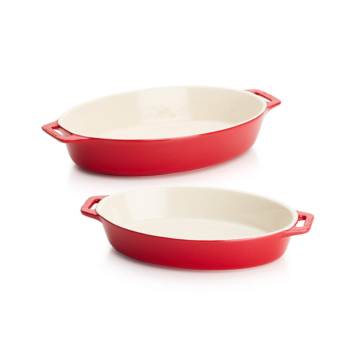 Staub 2-Piece Ceramic Nesting Oval Baking Dish Set