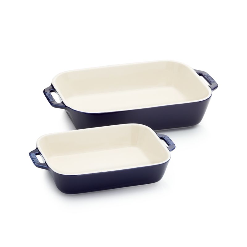 Staub ® Dark Blue 2-Piece Rectangular Baker Set - image 4 of 4