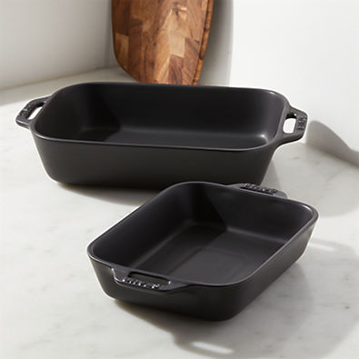 View Staub ® Matte Black 2-Piece Rectangular Baker Set details