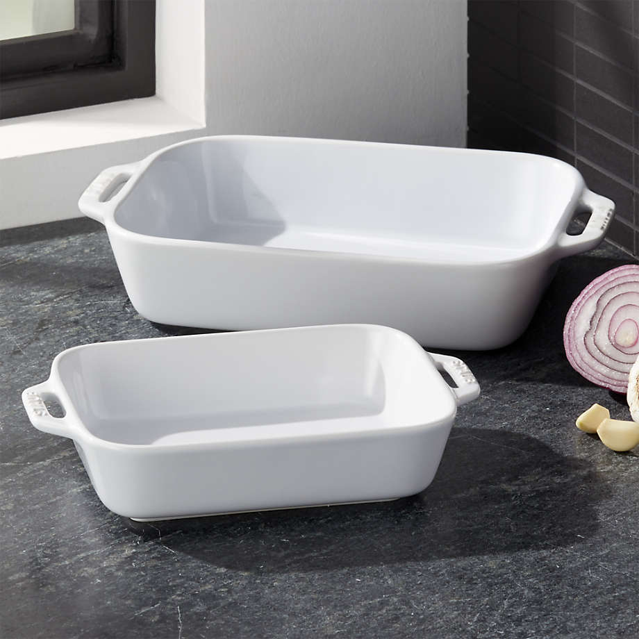 Staub Ceramic 13-inch X 9-inch Rectangular Baking Dish - White : Target