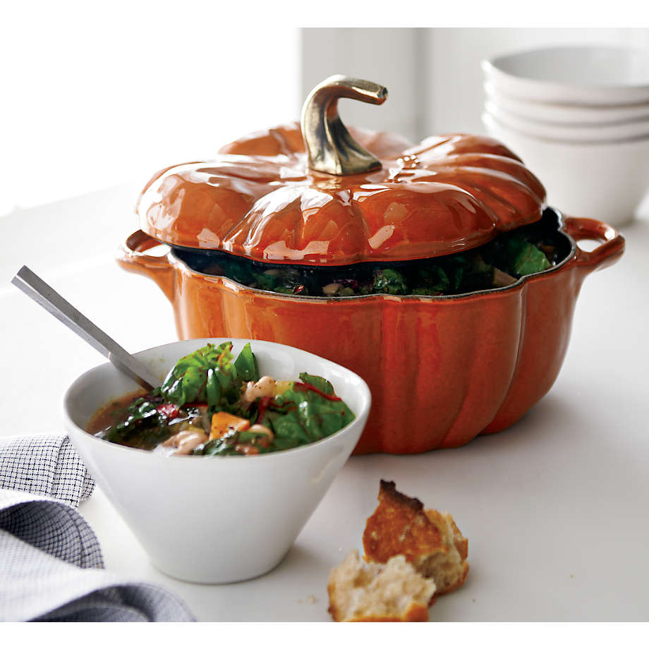 Le Creuset Mini Pumpkin Cocotte - Persimmon – The Happy Cook