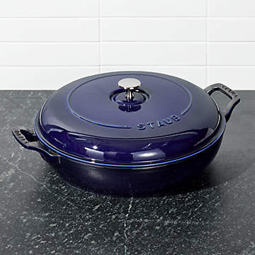 Staub - multifunctional roaster with curved glass lid, round, 28 cm, 127228