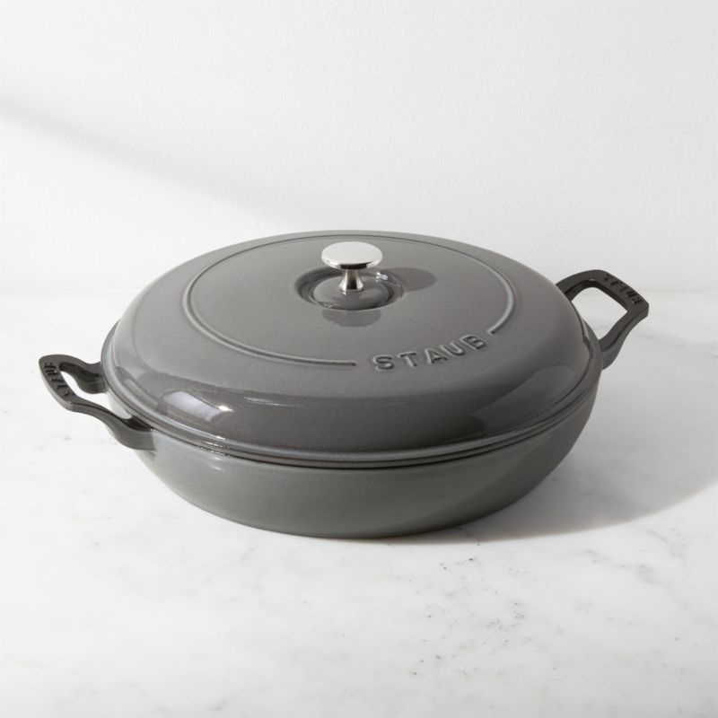 Staub 3.5-Qt Graphite Braiser + Reviews | Crate & Barrel Canada