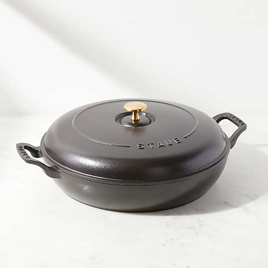 Staub ® 3.5-Qt Matte Black Braiser