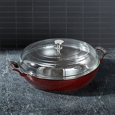 View Staub ® 3.5-Qt Grenadine  Braiser with Glass Lid details