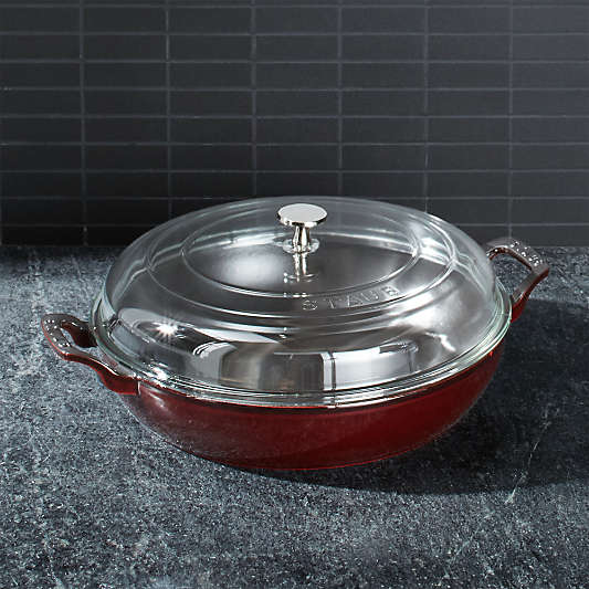 Staub ® 3.5-Qt Grenadine  Braiser with Glass Lid