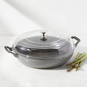 Sur La Table - New! ✨ Staub USA's Stackable 4-Piece Set includes a cocotte,  braiser & grill pan with one lid that fits all three. Shop now:   Get this Shrimp Tagliatelle