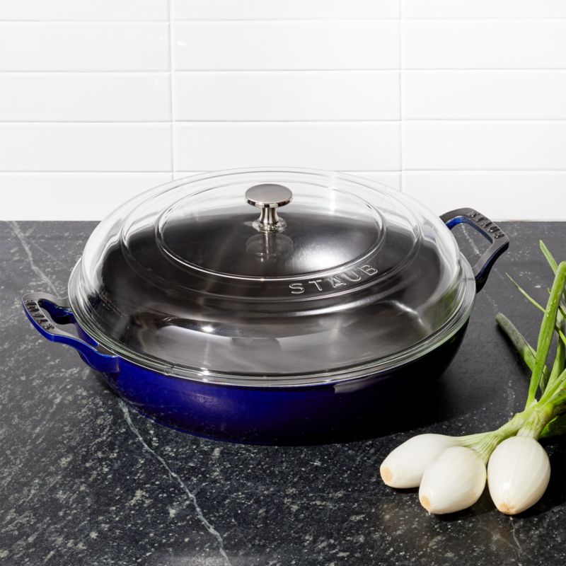  Staub Braiser, Dark Blue, 2.75 qt. - Dark Blue: Staub Braiser:  Home & Kitchen