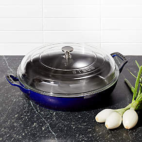 Staub Cast Iron 3.75-qt Essential French Oven with Lilly Lid - Dark Blue,  3.75-qt - City Market