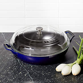 Staub - multifunctional roaster with curved glass lid, round, 28 cm, 127228