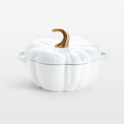 Staub ® 3.5-qt White Pumpkin Cocotte