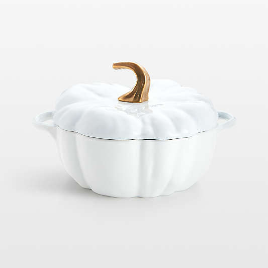 Staub ® 3.5-qt White Pumpkin Cocotte