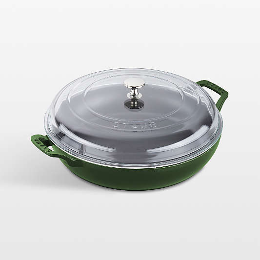 Staub ® 3.5-Qt. Basil Braiser with Glass Lid