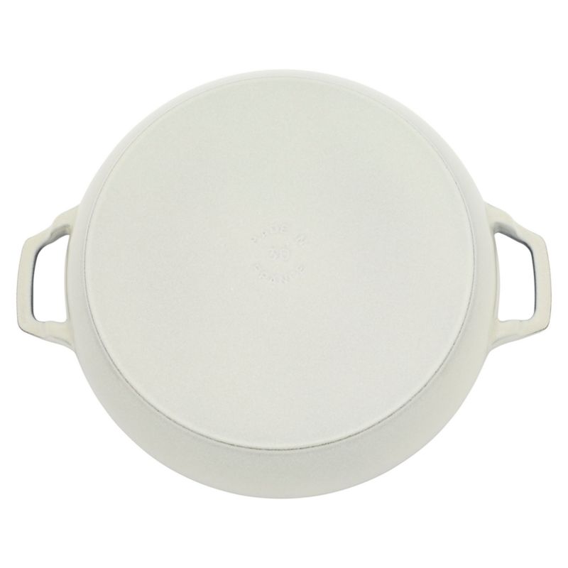 Staub ® 3.5-Qt. White Truffle Braiser with Glass Lid - image 2 of 3