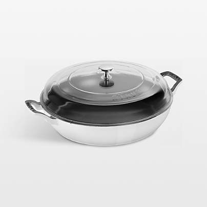 Staub ® 3.5-Qt. White Braiser with Glass Lid