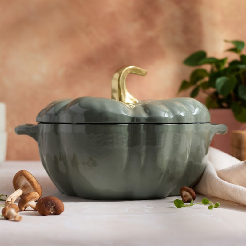 Staub ® 3.5-Qt. Eucalyptus Pumpkin Cocotte - image 2 of 7
