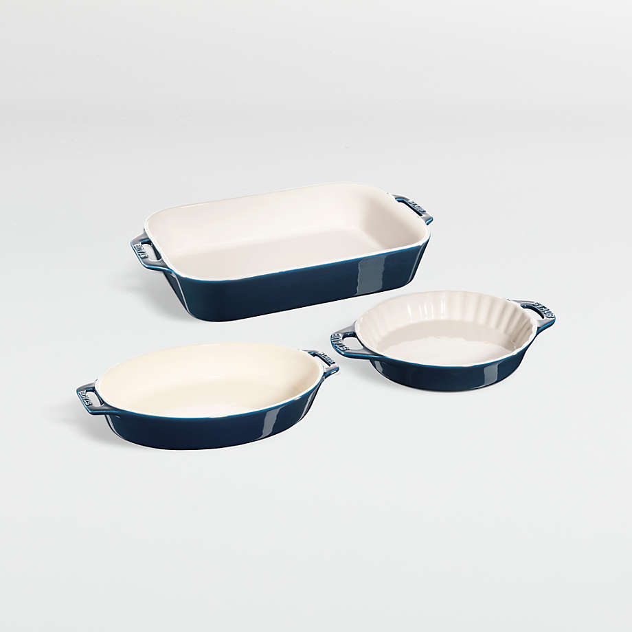 Crate&Barrel Staub ® Dark Blue 4-Piece Baking Set