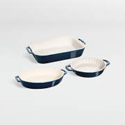 Staub 2-Piece Ceramic Nesting Oval Baking Dishes Set, White on Food52