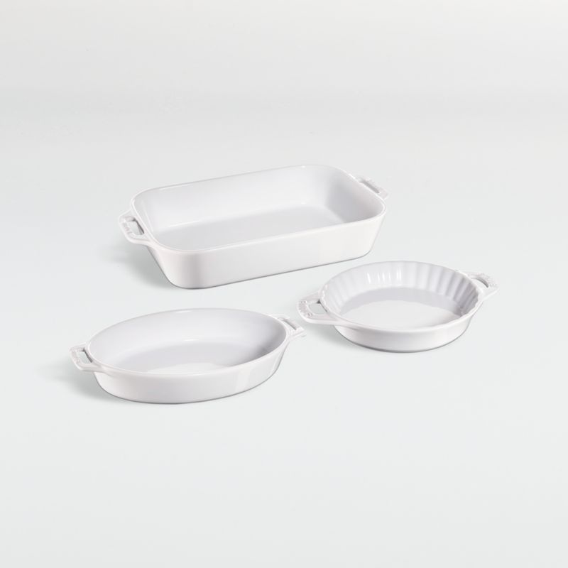 Staub ® White 3-Piece Mixed Baking Dish Set - image 0 of 2