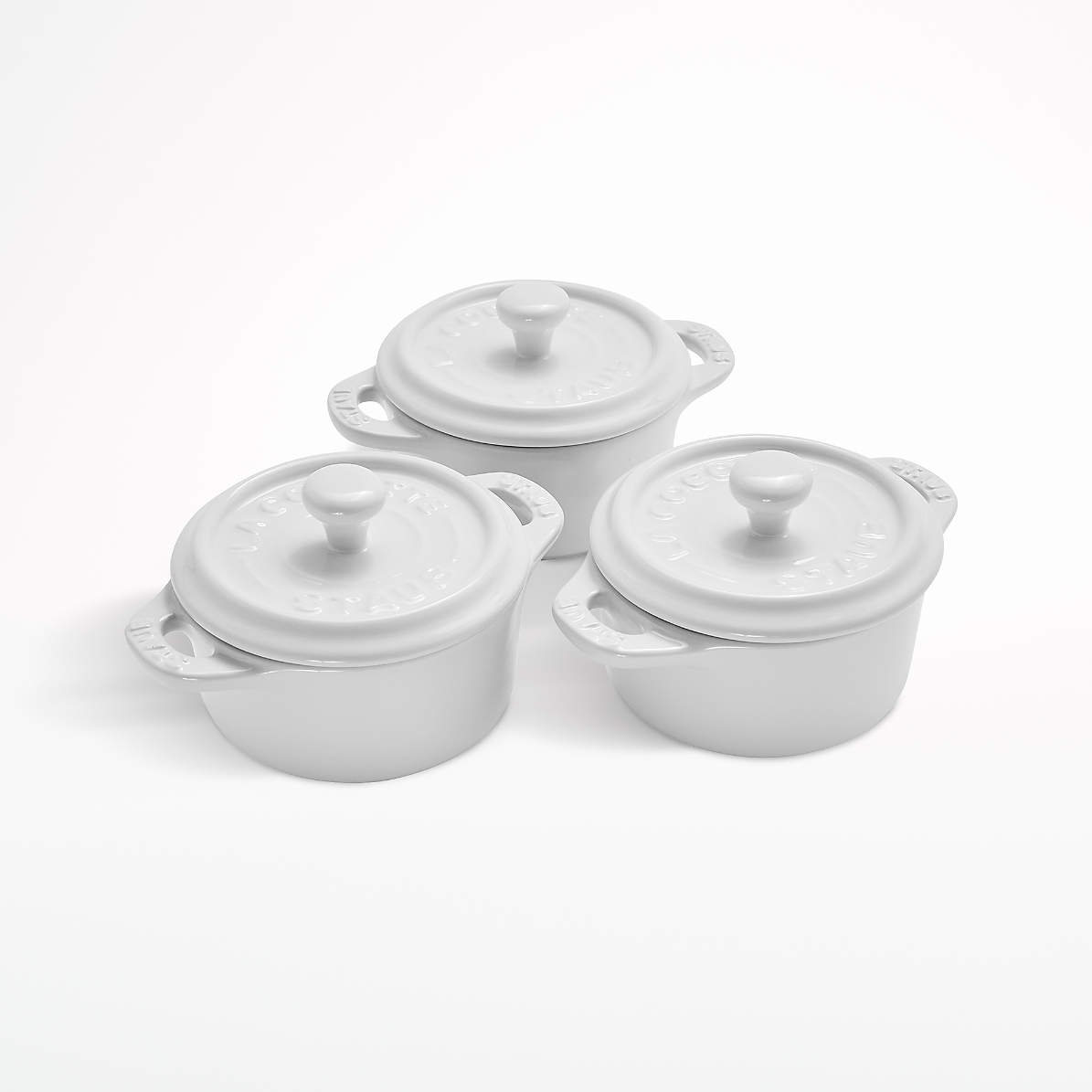 Staub 3-Piece Eucalyptus Green Ceramic Baking Dish Set + Reviews, Crate &  Barrel