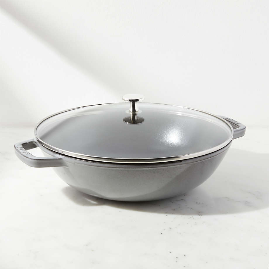 Staub Graphite Perfect Pan + Reviews Crate & Barrel