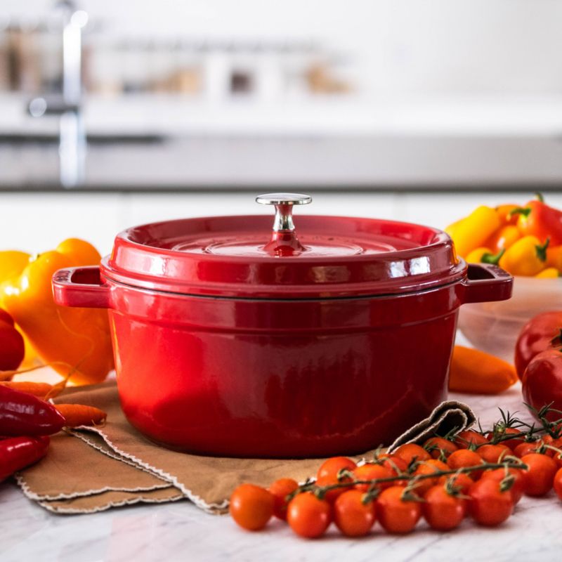 Staub ® 4-Qt Cherry Red Round Cocotte - image 7 of 9