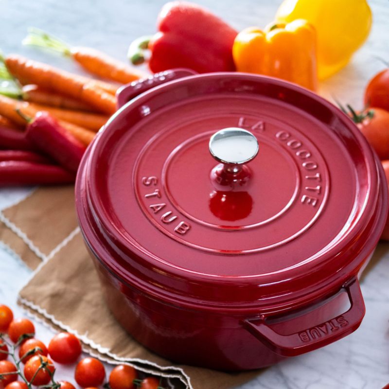 Staub ® 4-Qt Cherry Red Round Cocotte