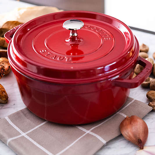 Staub ® 4-Qt Cherry Red Round Cocotte