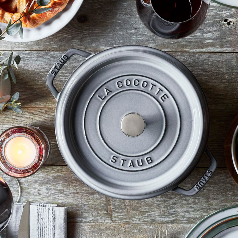 Staub ® 4-Qt Graphite Round Cocotte - image 1 of 10