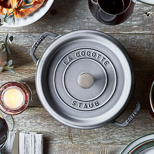 Staub ® 4-Qt Graphite Round Cocotte