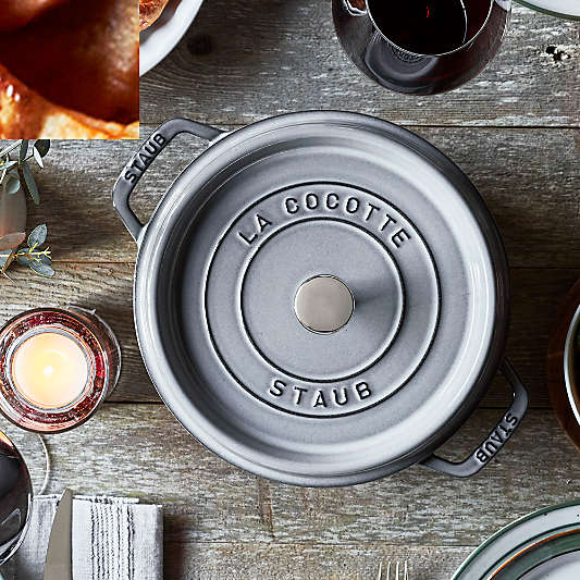 Staub ® 4-Qt Graphite Round Cocotte