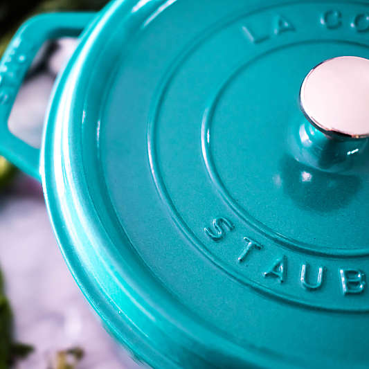 Staub ® 4-Qt Turquoise Round Cocotte