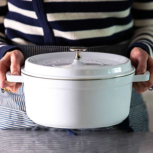 Staub ® White 4-Qt. Round Cocotte