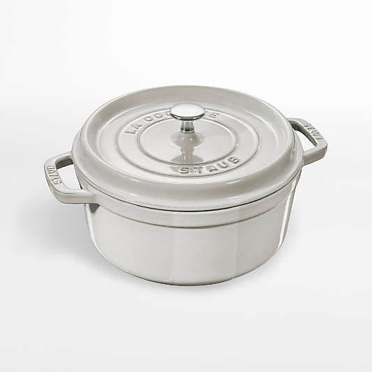 Staub ® 4-Qt. White Truffle Round Cocotte