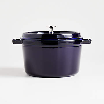 Staub Cast Iron - Specialty Shaped Cocottes 3 qt, Tomato, Cocotte, Grenadine