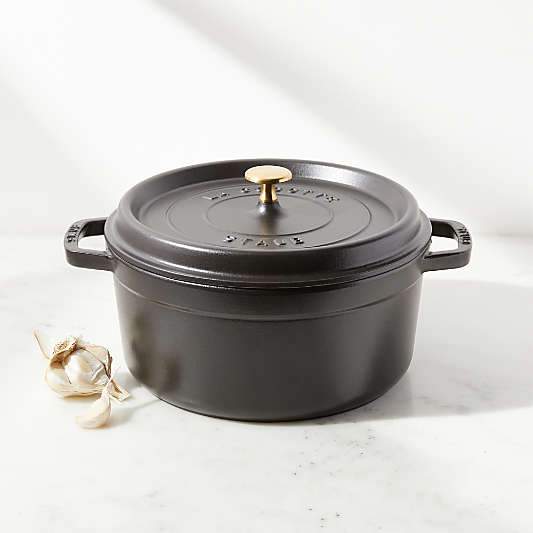 Staub ® 5.5-Qt Matte Black Cocotte