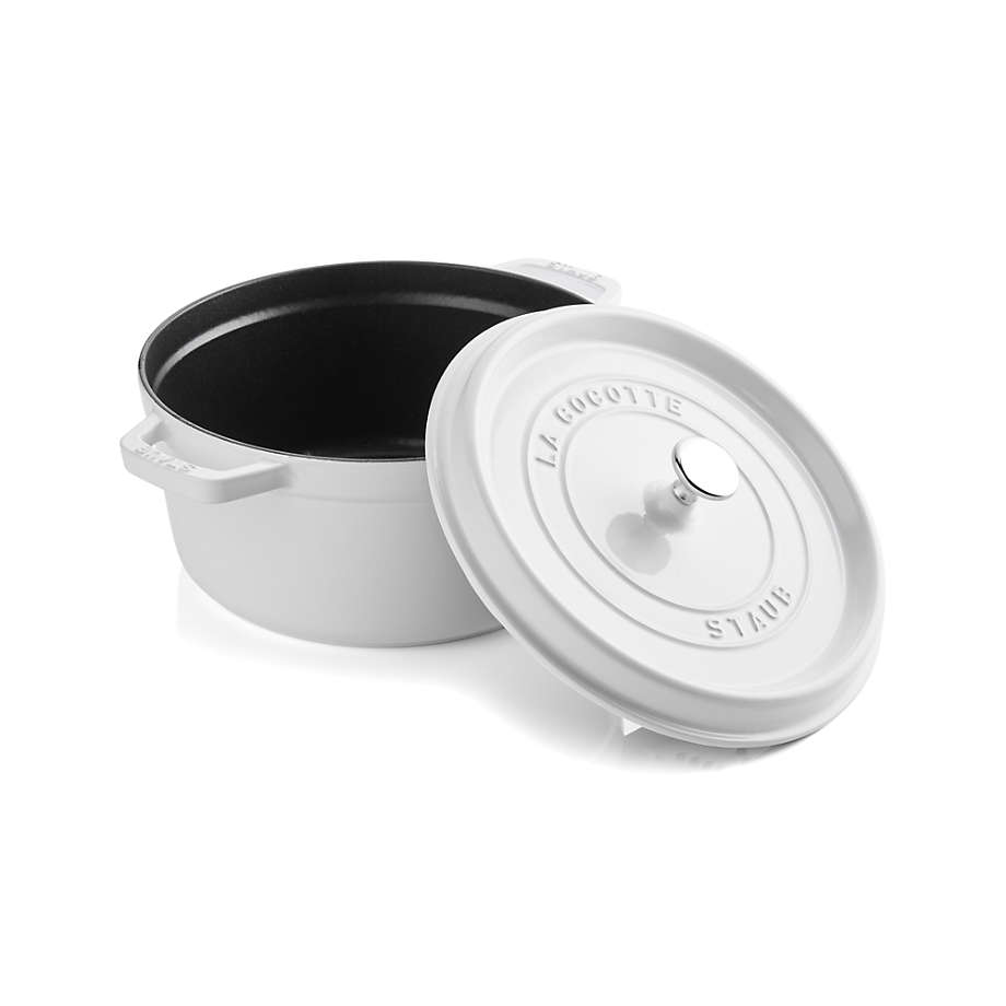 Jenni Kayne x Staub Round Cocotte in White Size 5.5 qt