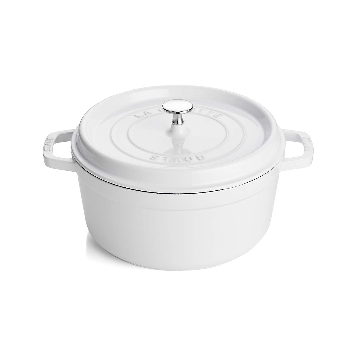 STAUB Tall/Deep 5 QT Round Cocotte, White – Waiting On Martha