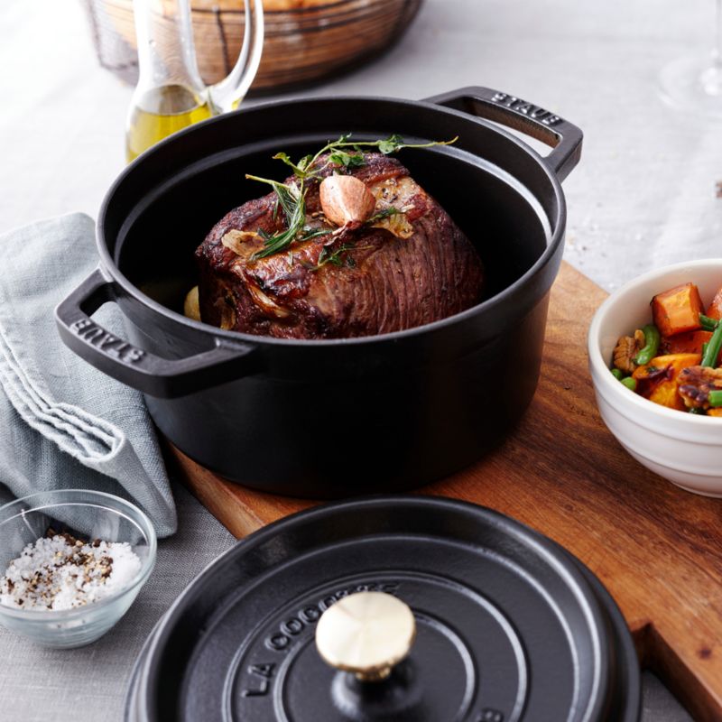 Staub ® 5.5-Qt Matte Black Cocotte - image 1 of 6