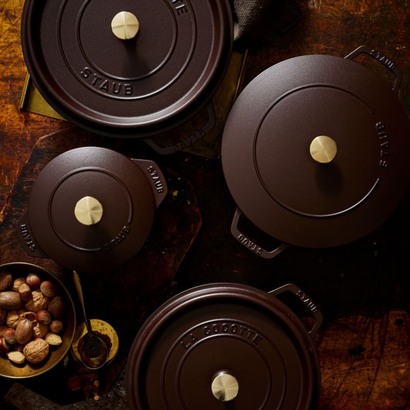 Staub ® Matte Espresso 4-Qt. Round Cocotte - image 2 of 11