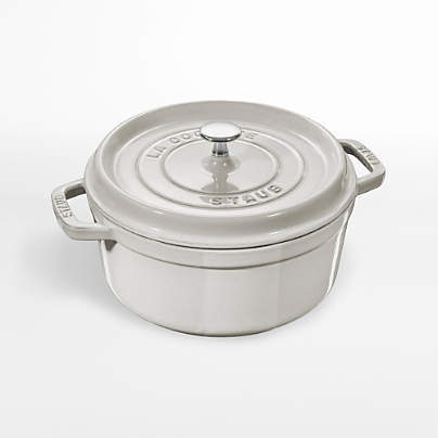 Staub ® 5.5-Qt. White Truffle Round Cocotte