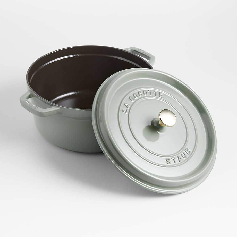 Staub 5.5-Qt. Eucalyptus Round Cocotte + Reviews