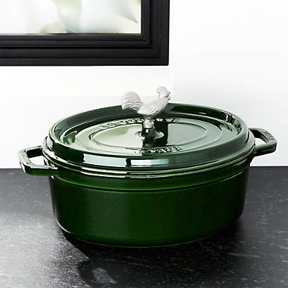 Staub 5.5-Qt Round Basil Green Cocotte + Reviews