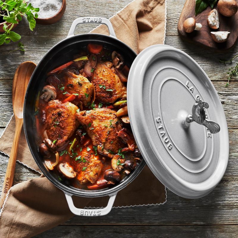 Staub ® 5.75-Qt. White Truffle Coq au Vin Cocotte - image 2 of 3