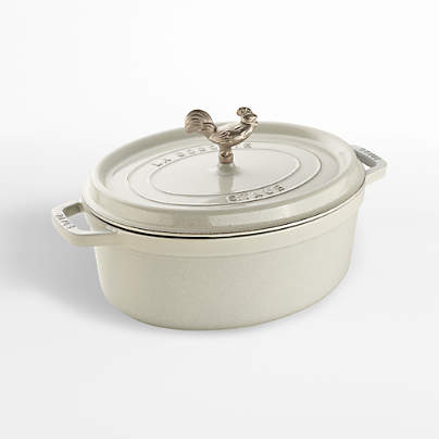 Staub ® 5.75-Qt. White Truffle Coq au Vin Cocotte