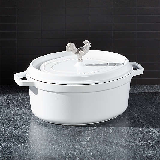 Staub ® 5.75-Qt White Coq Au Vin Cocotte